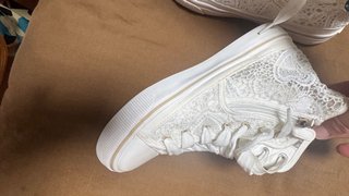 Botines Mayoral Verano Encaje Blanco T.36