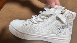 Botines Mayoral Verano Encaje Blanco T.36