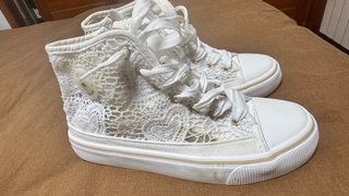 Botines Mayoral Verano Encaje Blanco T.36