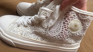 Botines Mayoral Verano Encaje Blanco T.36