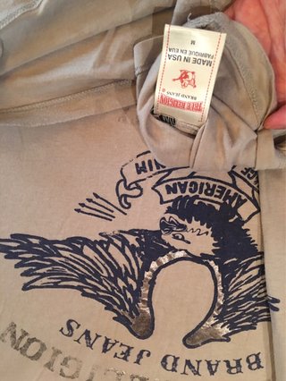 Camiseta True Religion Gris Talla M