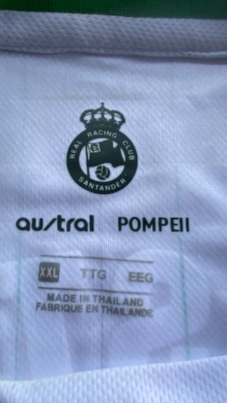 Camiseta Racing Javi Castro Talla 2 XL 112 aniver.