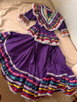Traje Folklórico Jalisco México  Falda talla 8-9