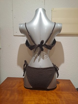 Bikini marrón tejido a estrenar Talla XL