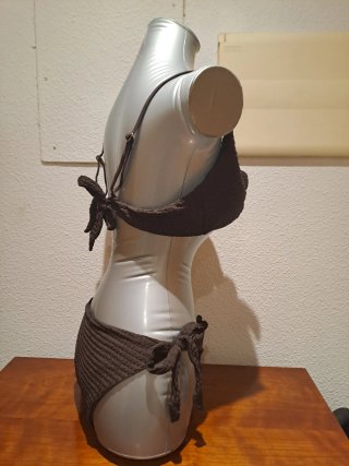 Bikini marrón tejido a estrenar Talla XL