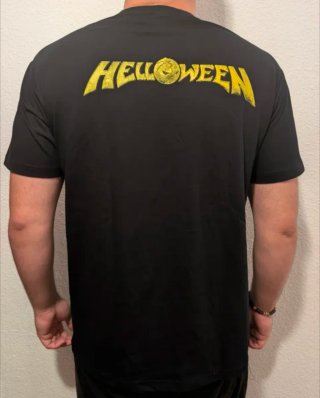 CAMISETA NEGRA - HELLOWEEN / KEEPER - TALLA XL y