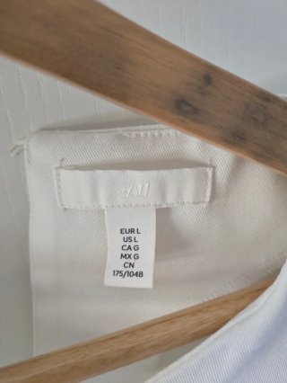 Vestido H&M Blanco Talla L