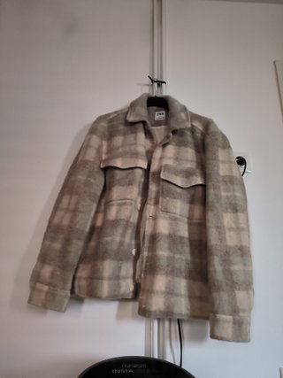Chaqueta Zara Unisex Beige/Gris