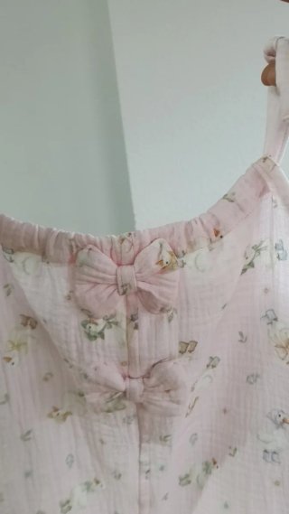 Mono de  niña estampado patitos