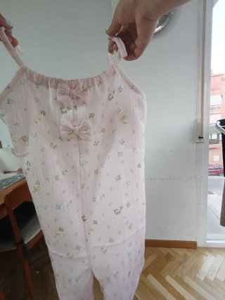 Mono de  niña estampado patitos