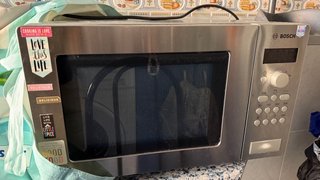 Microondas Bosch plateado