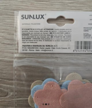 Etichette per abbigliamento SUNLUX (6 pz)