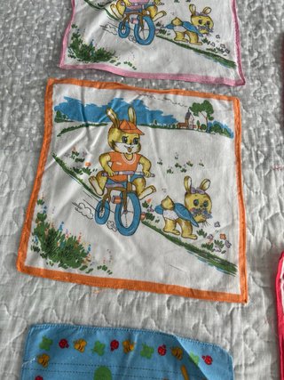 Lote 5 pañuelos infantiles vintage