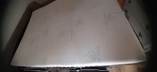 Divano letto 2 posti Beige/Marrone in Alcantara