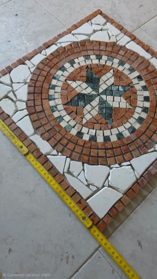 Mosaico decorativo rotondo