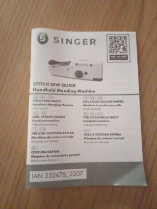 Máquina de coser SINGER manual