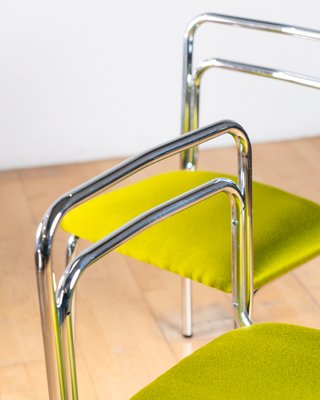 Set 2 Sedie "Orix" Cromate Verde Bauhaus