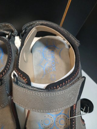 Talla 42 Sandalias Geox Hombre  Gris/Rojo