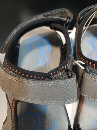 Talla 42 Sandalias Geox Hombre  Gris/Rojo
