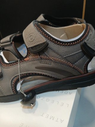 Talla 42 Sandalias Geox Hombre  Gris/Rojo