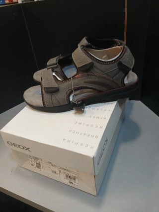 Talla 42 Sandalias Geox Hombre  Gris/Rojo