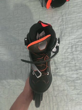 Patines Oxelo Decathlon Niño Negro y Naranja