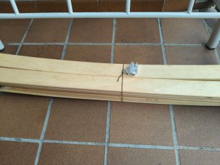 Estructura de cama de metal blanca