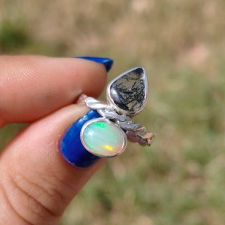 Anillo de plata doble