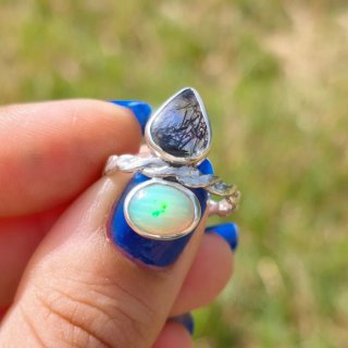 Anillo de plata doble