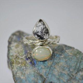 Anillo de plata doble