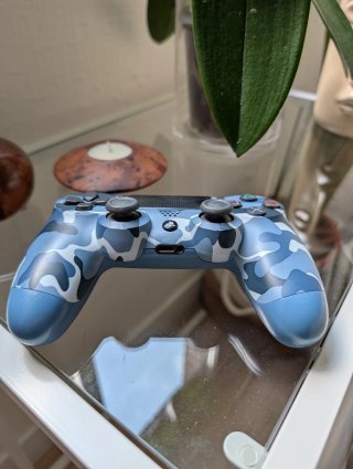 Mando PS4 Camuflaje Azul
