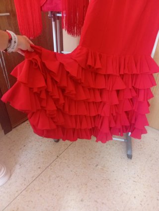 Falda y chaleco de flamenca