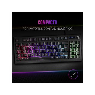 Mars Gaming MKREVOES teclado compacto