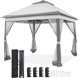 Gazebo Giardino Esterno in Ferro Resistente Impermeabile