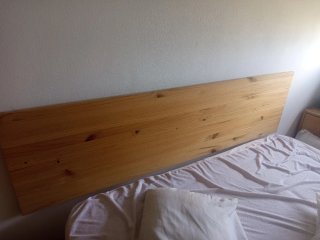 Cabezal de cama de madera