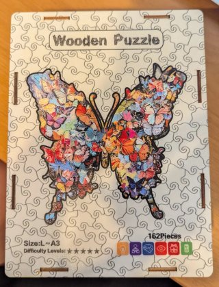 Puzzle Madera Mariposa 162 Piezas