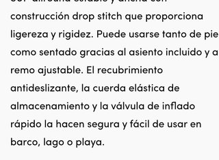 Tabla Padel Surf Bestway Oceana. Solamente un uso.