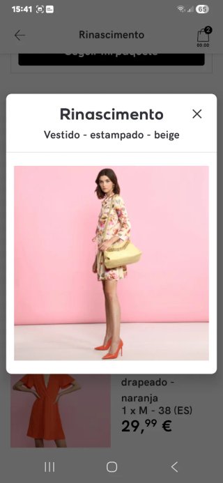 Vestido marca "Rinascimiento"