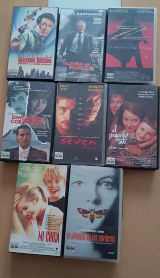 8 Film VHS Azione/Avventura/Crime