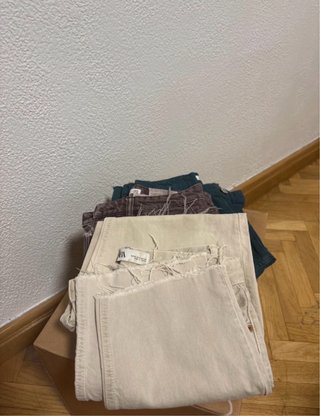 Pack 3 Pantalones Rectos Pull&Bear/Zara Talla 34