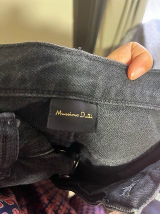 Vaqueros Massimo Dutti Negros Talla 34