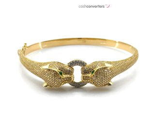 pulsera oro 18k con piedra con circonita