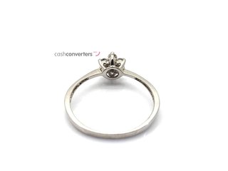 sortija oro 18k con piedra con diamante