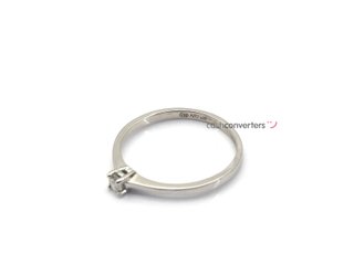 sortija oro 18k con piedra con diamante
