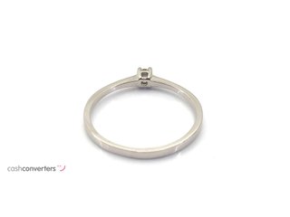 sortija oro 18k con piedra con diamante