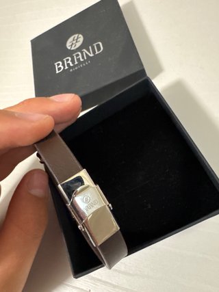 Bracciale uomo cuoio BRAND GIOIELLI
