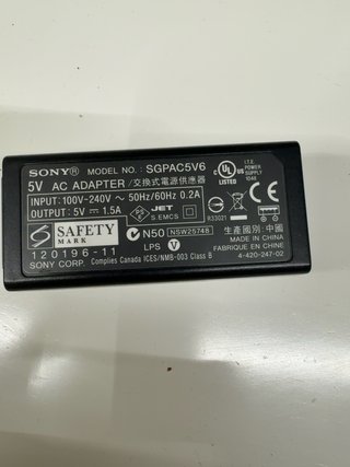 Caricabatterie Sony SGPAC5V6 5V 1.5A AC Adattatore