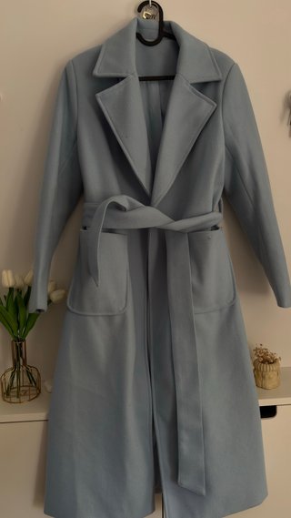 Abrigo largo azul bebe