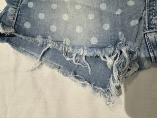 Shorts vaqueros lunares