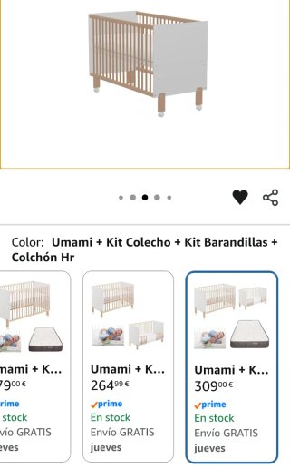 Cuna colecho convertible 120x60
